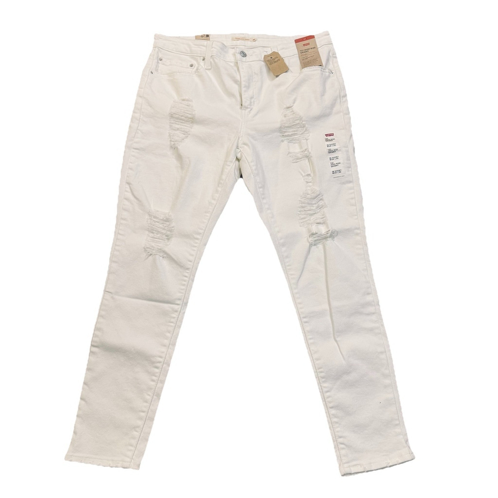 NWT Levi’s 721 High Rise Skinny Distressed Jeans Size:34x30 18 Short Women